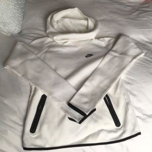 Nike white funnel neck sweatshirt